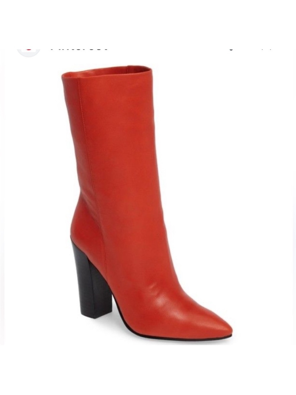 Dolce Vita Red pointed toe block heel Ethan boots size 8